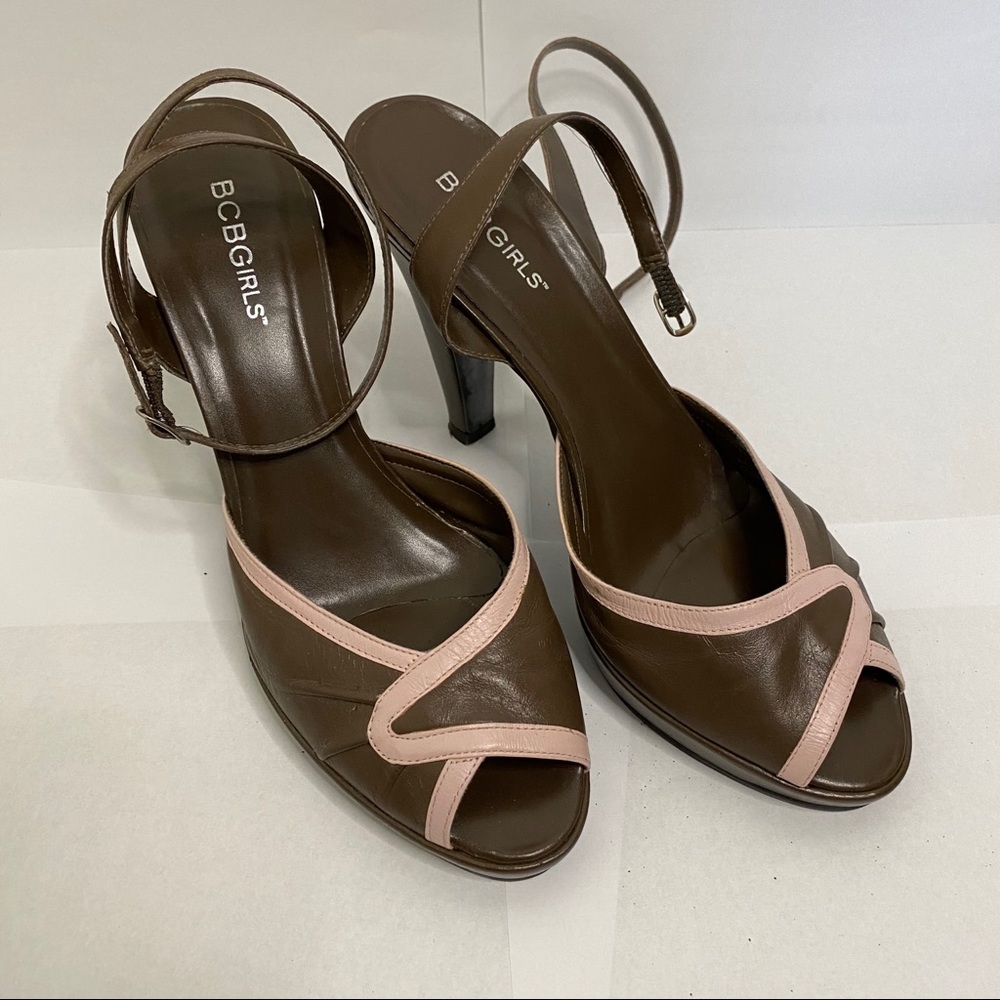 Vintage BCBG Open Toe Heels